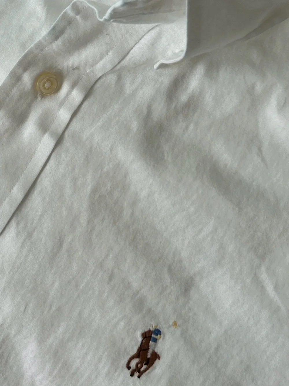 Polo by Ralph Lauren White Long-Sleeve Button-Down Shirt